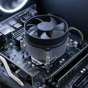 ฮีทซิงค์อะลูมิเนียมสำหรับ LGA1150 1151 1155 1156 1200 1700 คอมพิวเตอร์ PC PCBA เมนบอร์ด เซิร์ฟเวอร์ พร้อมพัดลมระบายความร้อน <span class=keywords><strong>TDP</strong></span> 75W - Product Image 5