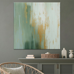 Dipinto a Olio Astratto Quadrato Popolare 2026 Disegno Semplice per Uso Decorativo da Parete - Product Image 3