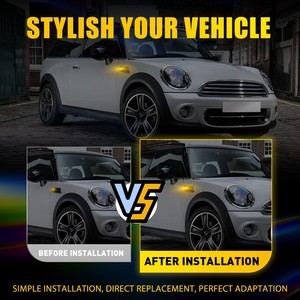 Auxito 1 Par de Luces LED Dinámicas de Señalización Lateral para Mini Cooper R56 R57 R58 R55 - Product Image 6
