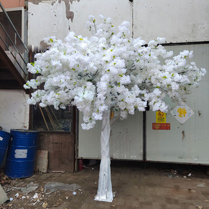 2m 3m 4m Grand arbre en plastique japonais à fleurs d'ivoire Sakura fleur de <span class=keywords><strong>cerisier</strong></span> artificielle arbre <span class=keywords><strong>rose</strong></span> artificiel Faux arbre pour l'extérieur - Product Image 5