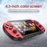Console de jeu portable rétro X7 avec écran HD de 4,3 pouces, double joystick 8G, console de jeu PSP nostalgique, jeux intégrés