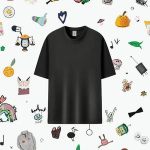 T-shirt à manches courtes pour homme 2025 Nouveau Écologique 200 grammes Tissé Uni Impression Polyester/Coton Haute qualité Cool Jeunesse - Product Image 3