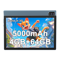 10.1 Inch Kids Tablets With Android 11.0 CPU SC7731E 4GB RAM 64GB Flash 5000 MAH Battery 3G WCDMA 2100 Sim Card Slot New WiFi