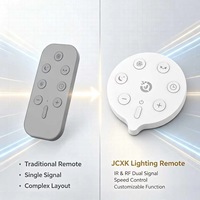Control Remoto IR RF de 7 Teclas con Velocidad Ajustable para Lámparas Decorativas LED, Controlador de Repuesto ABS, OEM ODM Personalizado JCXK