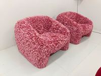 Fauteuil de loisirs artistique italien, chaise d'appoint élégante et luxueuse en chenille rétro pour salon