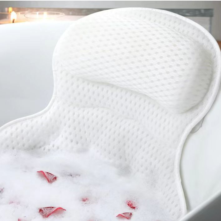 Modern 4D Machine Washable Bath Pillow