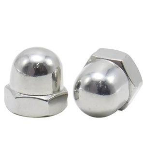 Nhà Máy Bán buôn thép không gỉ <span class=keywords><strong>304</strong></span>/316 din1587 Hex mái vòm cap Nut cho chăm sóc sức khỏe & xử lý nước đánh bóng passivated kết thúc - Product Image 1