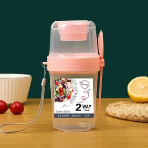 Taza de yogur de fruta portátil personalizada barata promocional, taza de ensalada de desayuno, taza de ensalada de Fitness - Product Image 2