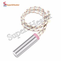 320W/400W/500W Tube de Chauffage À Tête Unique Électrique Élément Chauffant de Cartouche pour le Moulage 10x125mm 110V/220V/380V