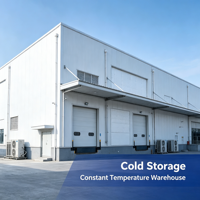 Bâtiment d'entrepôt/atelier moderne en structure acier sur mesure |   Entrepôt de stockage préfabriqué en acier léger pour usage industriel