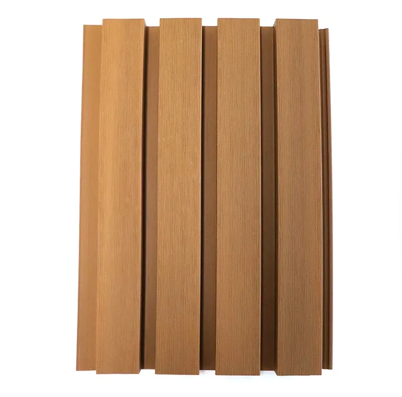 木製プラスチック複合材WPC溝付き壁パネルWPCクラッディングボード外壁パネル