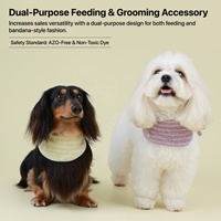 Ensemble bavoir et protège-oreilles pour chiens à poils longs, doublure en coton, pour la repasation et le nettoyage, logo personnalisé, OEM ODM