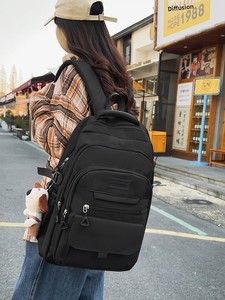 <span class=keywords><strong>Sac</strong></span> <span class=keywords><strong>à</strong></span> <span class=keywords><strong>dos</strong></span> tendance et durable pour femmes, hommes, lycéens, style workwear, grande capacité 25-<span class=keywords><strong>50L</strong></span>, avec coussin d'air, en nylon, fermeture éclair - Product Image 3