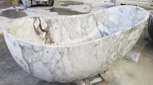 <span class=keywords><strong>Bañera</strong></span> de Spa de piedra Real, <span class=keywords><strong>bañera</strong></span> de mármol independiente de <span class=keywords><strong>roca</strong></span> Natural, <span class=keywords><strong>bañera</strong></span> de piedra de mármol blanco gris ovalada - Product Image 2