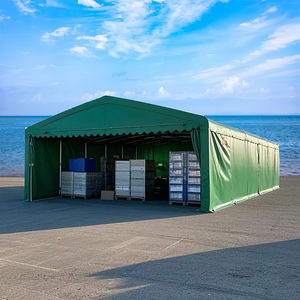 Structure de tente <span class=keywords><strong>pliante</strong></span> à pousser-tirer en acier galvanisé pour entrepôt, protection solaire, vente en gros - Product Image 6