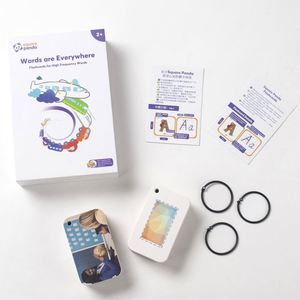 Tarjetas de Memoria de Papel con Diseño de Panda Cuadrado para Palabras de Alta Frecuencia, Tarjetas Educativas para Niños de 2+ Años - Product Image 3