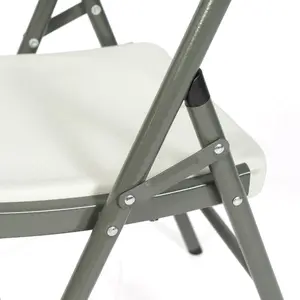 Hitree סיטונאי נייד מתקפל לבן תבנית כיסא פלסטיק כיסא פלסטיק לאירועי חתונה
