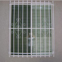 Barras de seguridad decorativas para ventanas, barras de seguridad de hierro para ventanas, ventanas abatibles