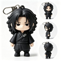 Llavero de PVC Suave con Figura de Anime de Dibujos Animados Versión Q Personalizada Weimeitoy, Llavero de PVC Suave con Personaje de Artes Marciales Antiguas OEM