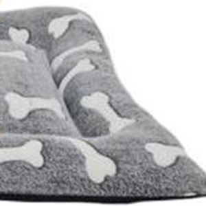 Ensemble de trois coussins pour chien en flanelle grise (S/M/L) pour lits d'animaux - Product Image 5