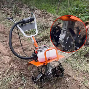 Motocultor Rotatorio, Microcultivador Agrícola Pequeño Multifuncional de Gasolina, Máquina Manual para Remover la Tierra - Product Image 3