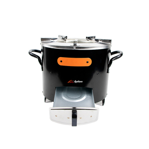 APG HW02 Durable Réchaud à <span class=keywords><strong>Bois</strong></span> Coupe-Vent Portable Multifonctionnel Intégré en Acier Inoxydable pour Camping Pique-Nique Extérieur - Product Image 5
