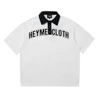 Polos de algodón unisex OEM para hombre, polos personalizados con logotipo bordado, Polo blanco