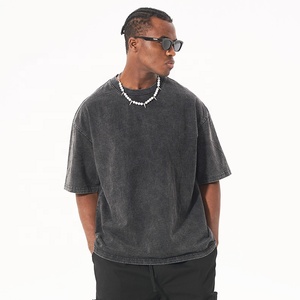 เสื้อยืดผ้าฝ้ายสไตล์วินเทจสำหรับผู้ชายเสื้อยืดธรรมดาแนวสตรีทเสื้อยืดผ้าฝ้าย100% โลโก้ออกแบบได้ตามต้องการ - Product Image 4