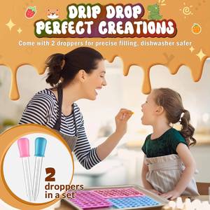 La fábrica MUYULINS puede personalizar caramelos con forma de oso, donut y corazón, silicona antiadherente de grado platino LFGB, libre de BPA. - Product Image 2