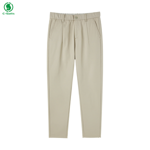 <span class=keywords><strong>Pantalon</strong></span> coupe droite pour homme, couleur unie, Simple, décontracté, <span class=keywords><strong>Chino</strong></span> - Product Image 2
