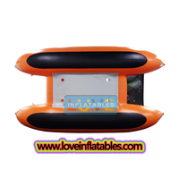 Bateau cataraft gonflable Bateau catamaran pour chats en eaux vives Bateau tonnerre jaune