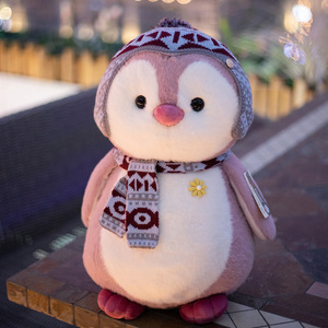 Peluche a Forma di Pinguino Paffuto, Disponibile in Tre Opzioni di Colore, Ideale per Regali Festivi e Decorazioni per <span class=keywords><strong>la</strong></span> Casa - Product Image 4