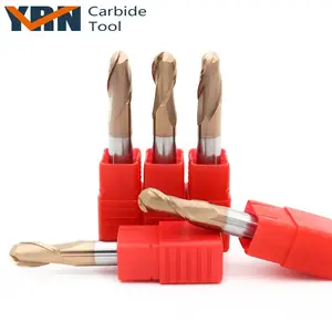 Milling Cutter Tools YRN Precision Cutting Tools HRC55 Carbide Milling Cutter Ball Nose End Mill
