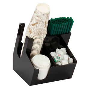 Ecologische, ruimtebesparende bekerorganizer met vier lagen voor koffie-accessoires en -benodigdheden voor de keuken - Product Image 2