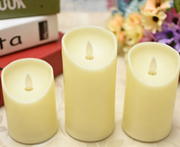 Lampe à bougie LED, bougies LED sans flamme, bougies en cire véritable, fonctionnant sur piles, pour les fêtes, les dîners, la décoration intérieure