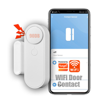 Sensore Intelligente WiFi TY-DWC-3 per Porte e Finestre, Allarme Sonoro, Sirena, Sensore WiFi Tuya 2.4G, Controllo Wireless tramite App, Casa Intelligente