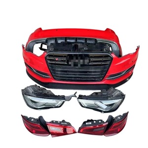 Adecuado para 14-16 <span class=keywords><strong>Audi</strong></span> <span class=keywords><strong>A3</strong></span> S3 Conjunto de parachoques delantero y trasero con montaje de faros LED Piezas de desmontaje de fábrica de luces traseras. - Product Image 1