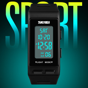 Skmei Digital Sports Watch Black Led Display Waterproof 10m Kids Watch With Alarm And Countdown Function - Product Image 3