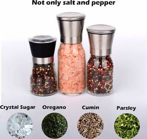 Ceramic <b>Spice</b> <b>Jar</b> with Grinder USB Powered Eco-Friendly Salt & Pepper - Product Image 4