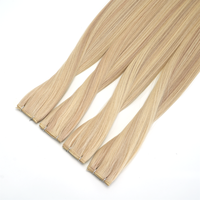 Extensions de cheveux vierges Genius à trame simple, prix d'usine, 100% cheveux humains, qualité russe, trame fine Genius, double tirage pour salons