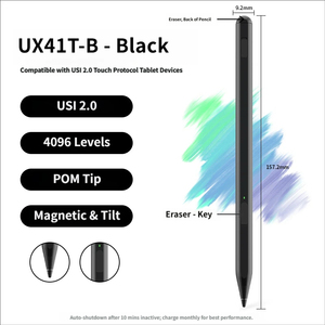 ปากกาสไตลัส USI 2.0 สำหรับโครมบุ๊ก UX41T-B 4096 ระดับแรงกด รองรับการเอียง ปากกาสัมผัสดิจิตอลแบบแอคทีฟสำหรับแล็ปท็อปหน้าจอสัมผัส - Product Image 2