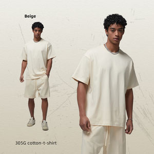 Camiseta Personalizada con Logotipo, 100% Algodón, 305 Gramos, Camiseta Extra Grande, Camiseta Informal de Alta Calidad, Camiseta con Estampado para Hombre - Product Image 3