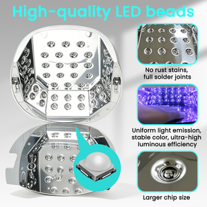 Lámpara UV LED Eléctrica de 80W para <span class=keywords><strong>Secar</strong></span> Uñas, 48 LED, Secador Profesional de Esmalte en Gel, Sensor Automático, Máquina de Arte de Uñas - Product Image 3