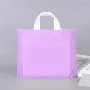 ถุงซิลค์สกรีนพิมพ์โลโก้ร้านขายของชำเหลียนโหยว ถุงพลาสติก PE แบบมีก้นตั้ง ขนาดเล็ก รีไซเคิลได้ ถุงช้อปปิ้งขอบซีลแบบหดตัวด้วยความร้อน พร้อมข้อความขอบคุณ - Product Image 5