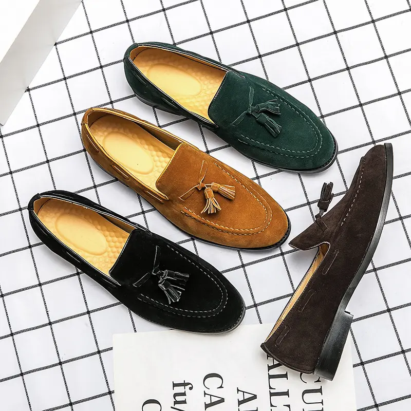 Hot Selling England style tassel Loafers high quality leather shoes Dress Party Casual Luxury dress shoes for men 2022