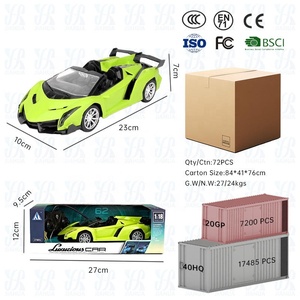 Aijh Tốc Độ Cao Điều Khiển Từ Xa Xe 1/18 LED Ánh Sáng Đầy Màu Sắc Racing <span class=keywords><strong>RC</strong></span> Xe 4 Kênh Đài Phát Thanh Điều Khiển Xe Đồ <span class=keywords><strong>Ch</strong></span>ơi - Product Image 4
