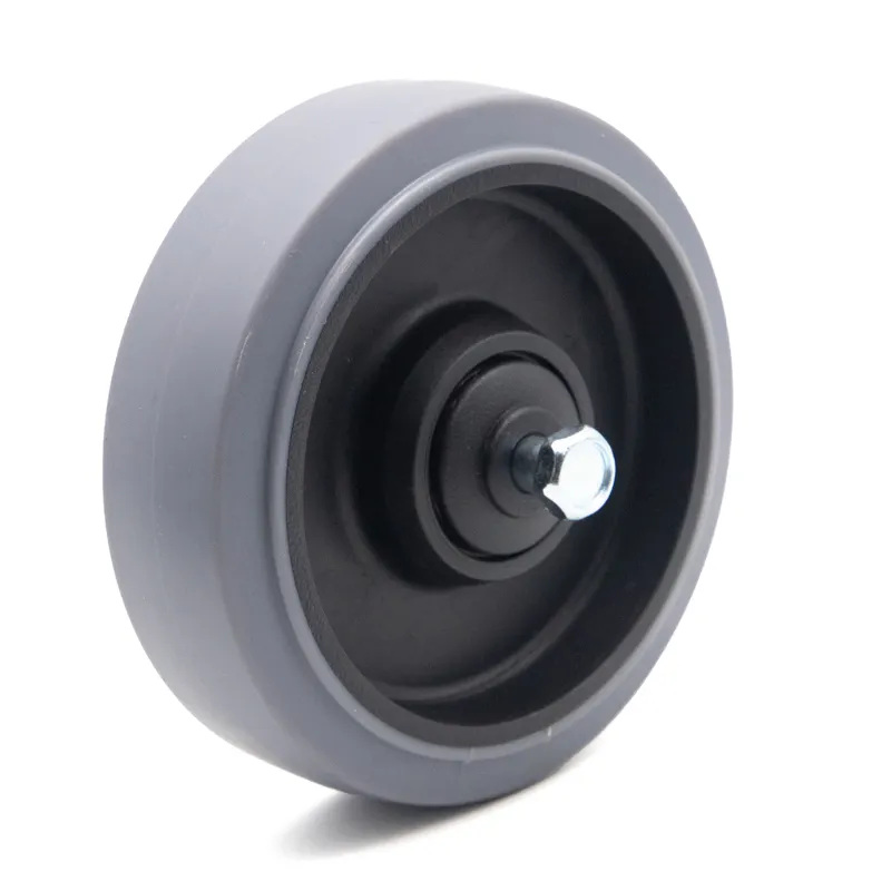 Diâmetro 63 75 100 125mm largura 31mm rolamento rodas de plástico com 10mm e 8mm buraco alxe PU PP TPR PA rodas substituídas