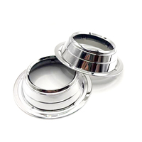 Masque universel de couverture de lentille de projecteur de 3 pouces Biled Chrome Color LED pour les pièces de rénovation de lentille de projecteur de voiture