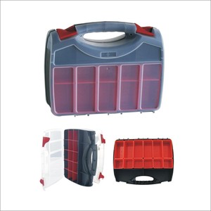 Double Sides PP Storage Box Organizer Tool Case plastic organizer component box with dividers and bins