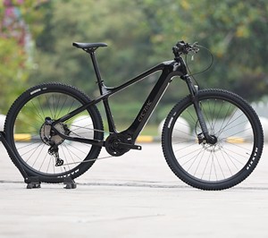 จั<span class=keywords><strong>ก</strong></span>รยานเสือภูเขาไฟฟ้า คาร์บอนไฟเบอร์ 12 สปีด 48V14AH  Rockshox Maxxis สำหรับผู้ใหญ่ สำหรับ<span class=keywords><strong>ก</strong></span>ารผจญภัยและการแข่งขัน - Product Image 6